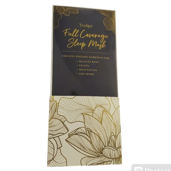 New TruSpa Full Coverage Sleep Mask Travel Meditation Ergonomic - Picture 1 of 3